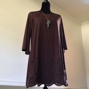Suede-like fabric dress Size XL
